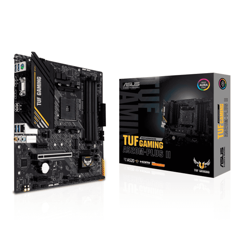 Asus Tuf Gaming A520M-Plus II Micro-ATX AM4 Motherboard - Image 2