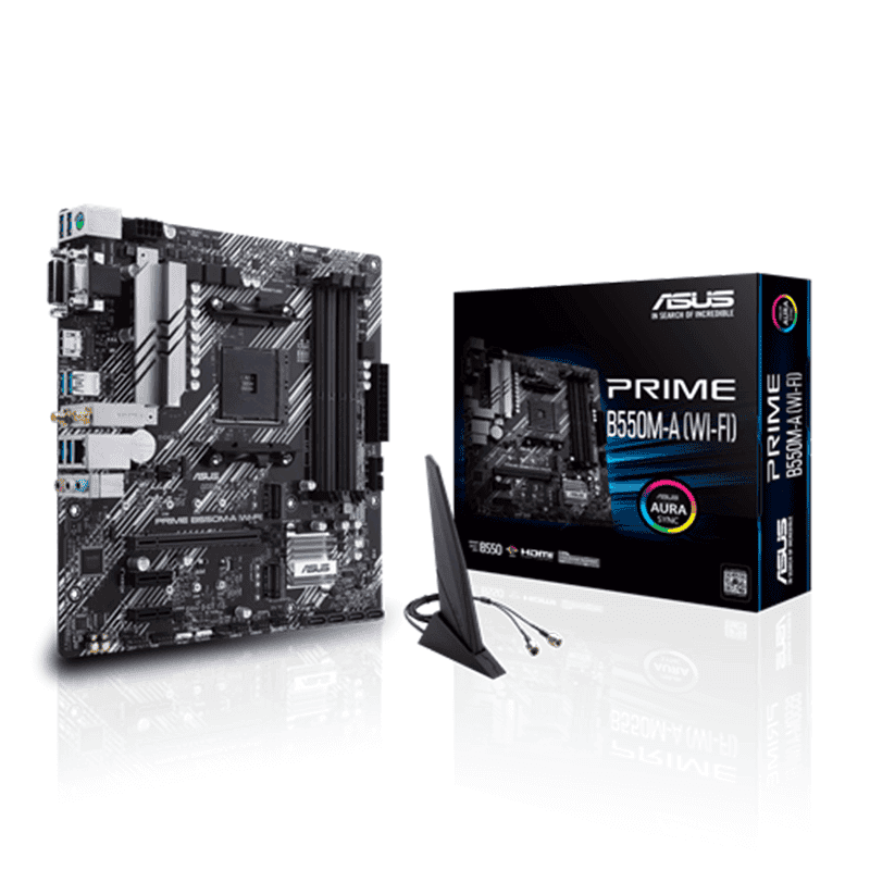 ASUS PRIME B550M-A (WI-FI) AMD AM4 Motherboard - Image 2