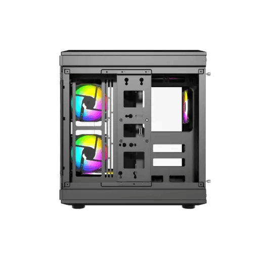 Thunder Carbon TGC-639 ATX Tempered Glass Gaming Case – White/Black - Image 7