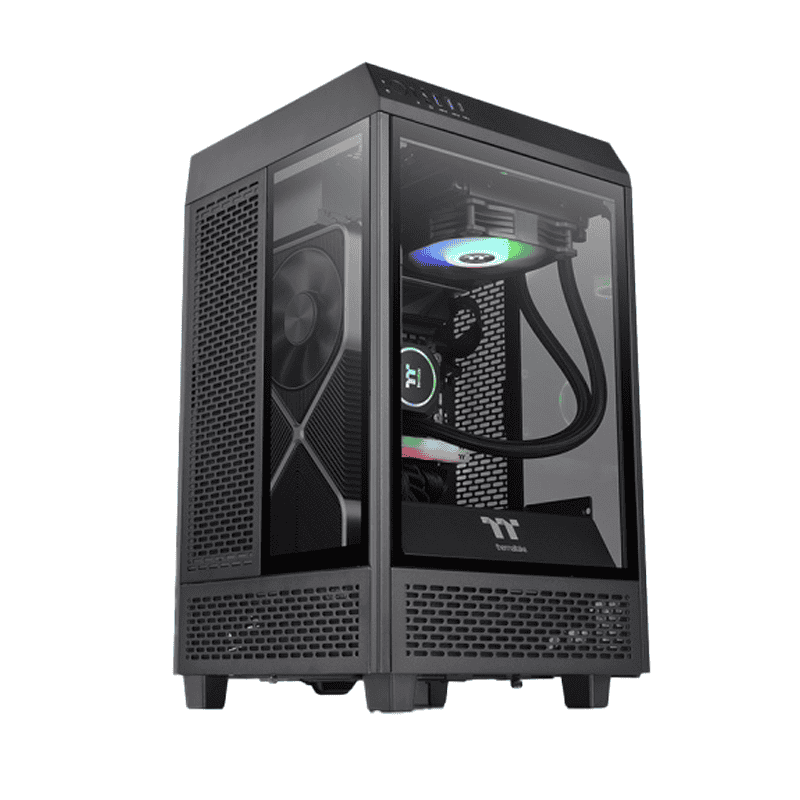 Thermaltake The Tower 100 Mini-ITX Chassis – Black