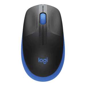 Logitech M190 Wireless Mouse – Full-Size Comfort – Blue