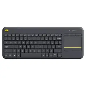 Logitech K400 Plus Wireless Touch Keyboard with Built‑In Touchpad – Black