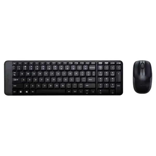 Logitech MK220 Compact Wireless Keyboard & Mouse Combo – 10 m Range, Long Battery Life