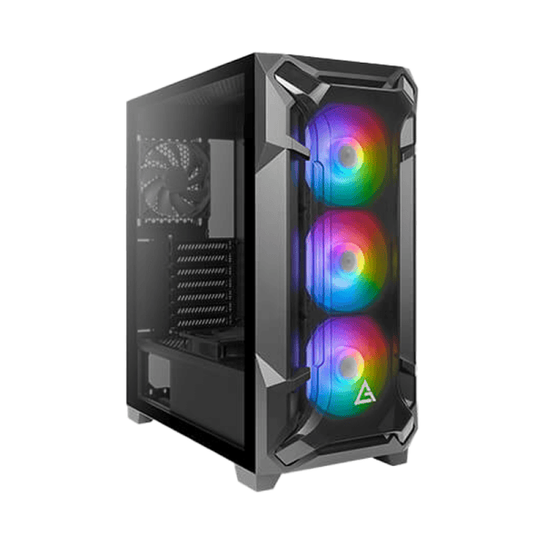 Antec DF600 FLUX Mid-Tower ARGB Gaming Case with 5 x 120mm Fans – ATX, Tempered Glass