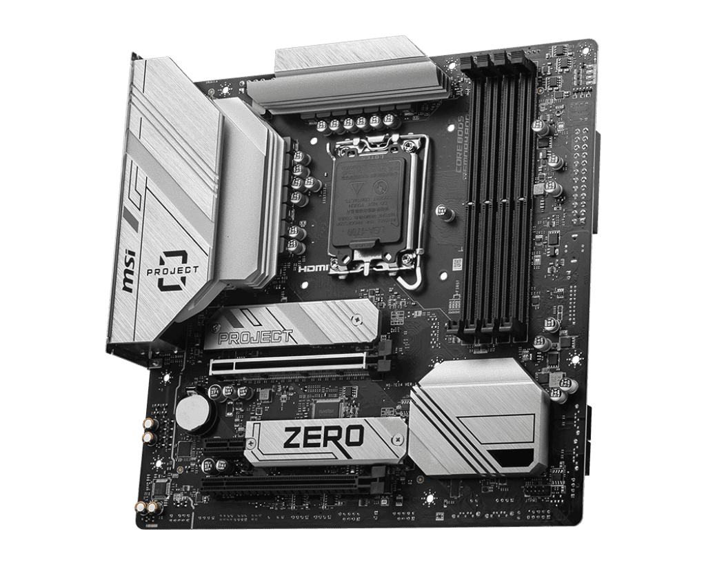 MSI B760M PROJECT ZERO DDR5 Motherboard - Image 2