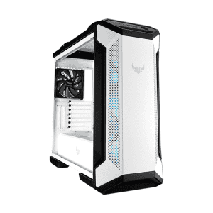 ASUS TUF Gaming GT501 White Edition Mid‑Tower EATX Case — Tempered‑Glass & Aura Sync RGB