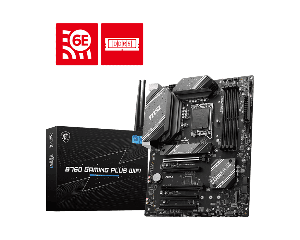 MSI B760 GAMING PLUS WIFI DDR5 ATX Motherboard - Intel 14th/13th/12th Gen - Image 2