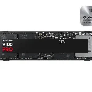 Samsung NVMe PRO 9100 1TB PCIe 5.0 SSD – Ultra-Fast Read 14,700MB/s, Write 13,300MB/s