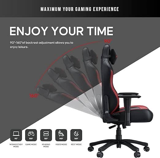 Anda Seat LUNA Black & red Series Gaming Chair – Ergonomic, Adjustable, PVC Leather