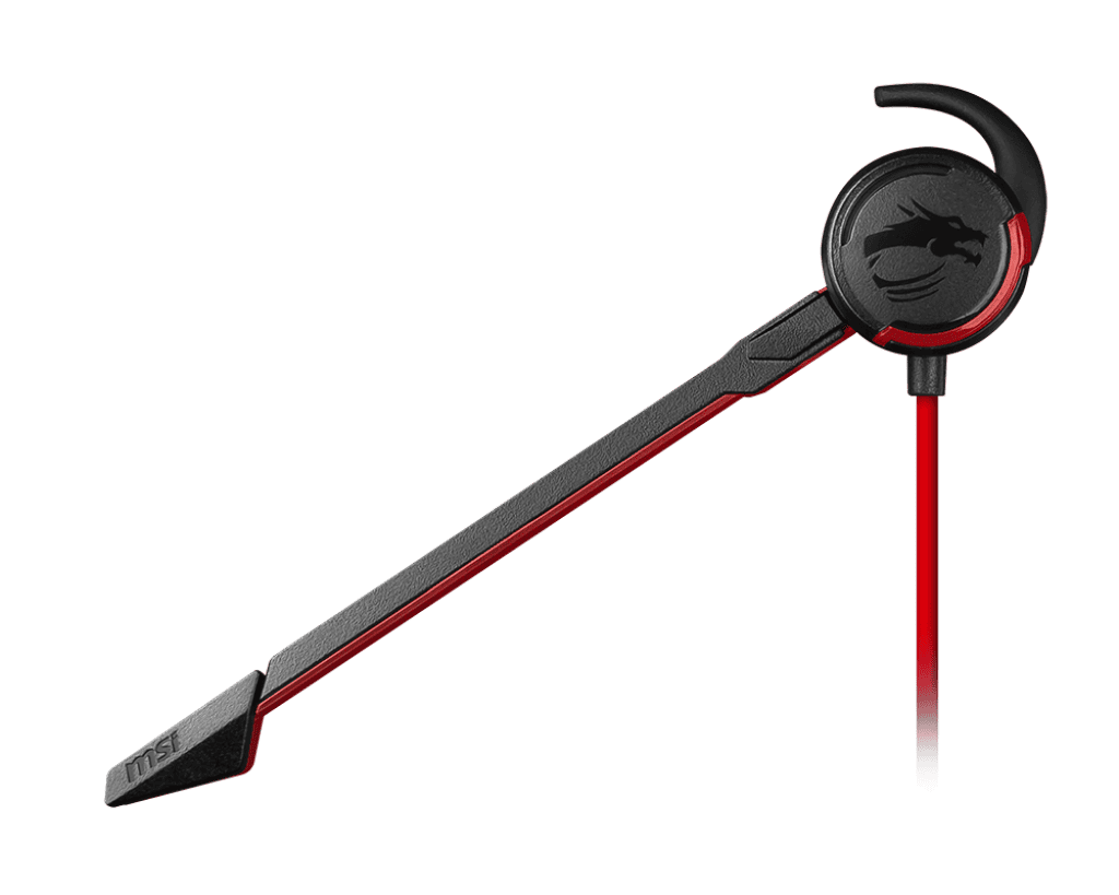 MSI Immerse GH10 In-Ear Gaming Headset with Mic – 3.5mm Audio Connector