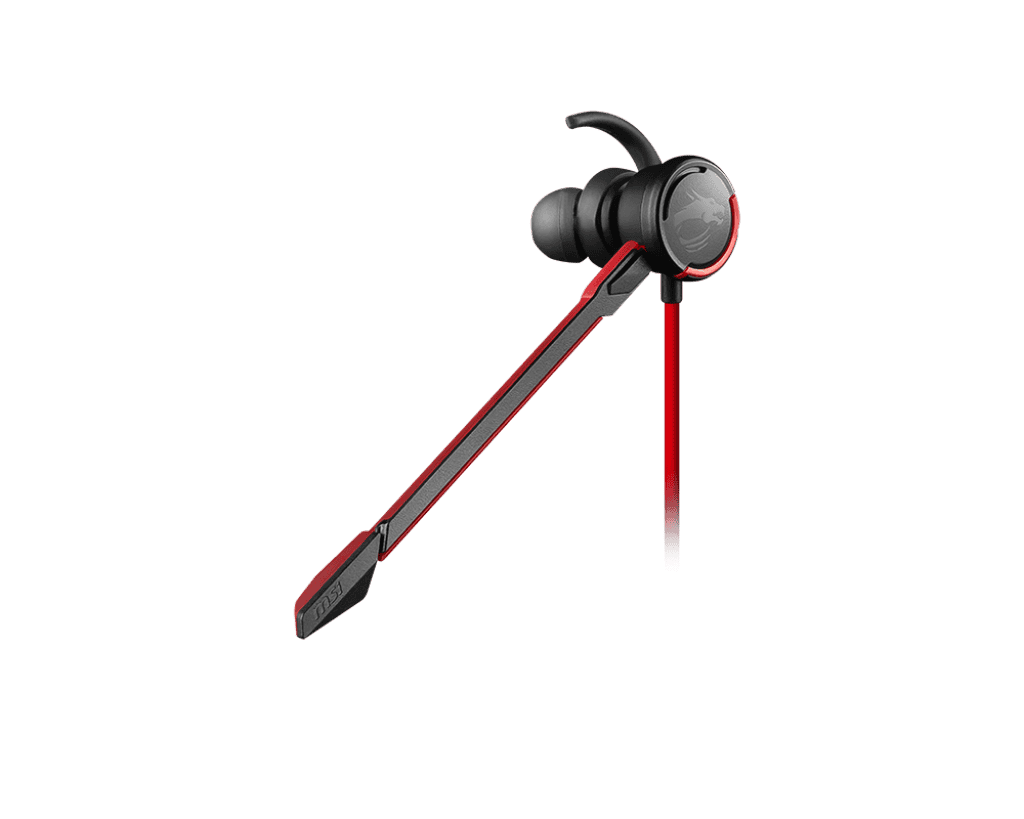 MSI Immerse GH10 In-Ear Gaming Headset with Mic – 3.5mm Audio Connector