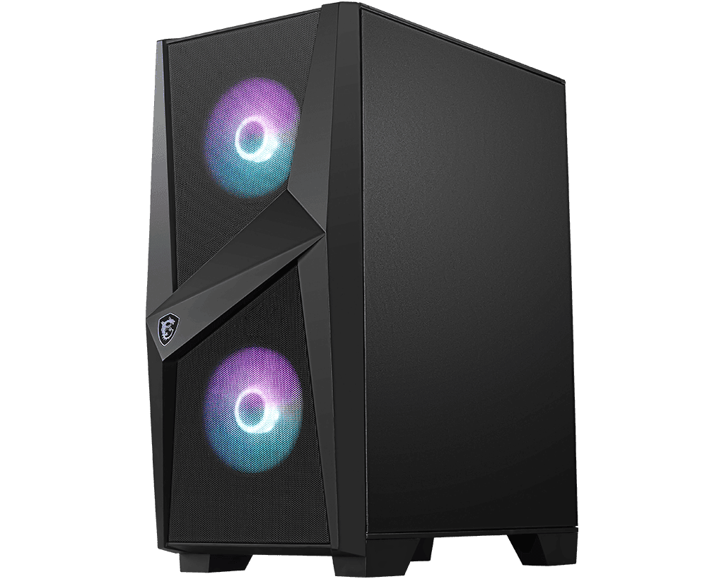 MSI MAG FORGE 100R Mid-Tower ARGB Gaming Case with Tempered Glass and USB 3.2