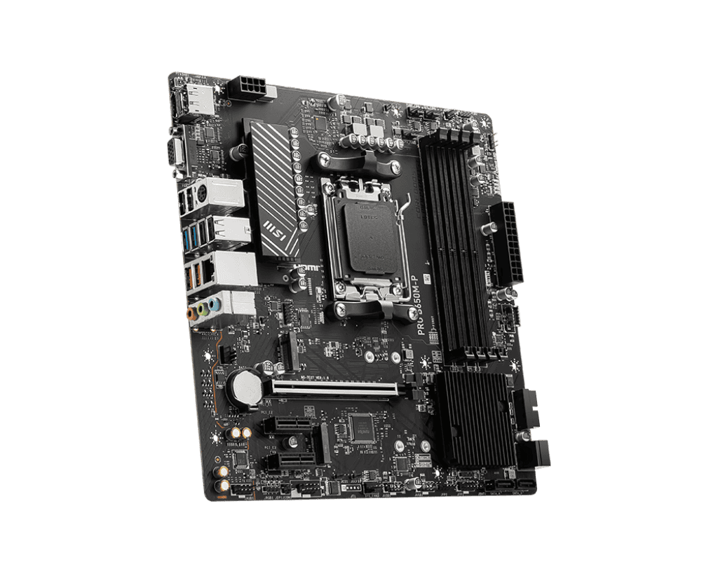 MSI PRO B650M-P mATX Motherboard – AM5, DDR5, PCIe 4.0, 2.5G LAN