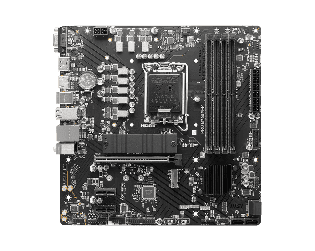 MSI PRO B760M‑P DDR5 mATX Intel B760 Motherboard (LGA 1700)