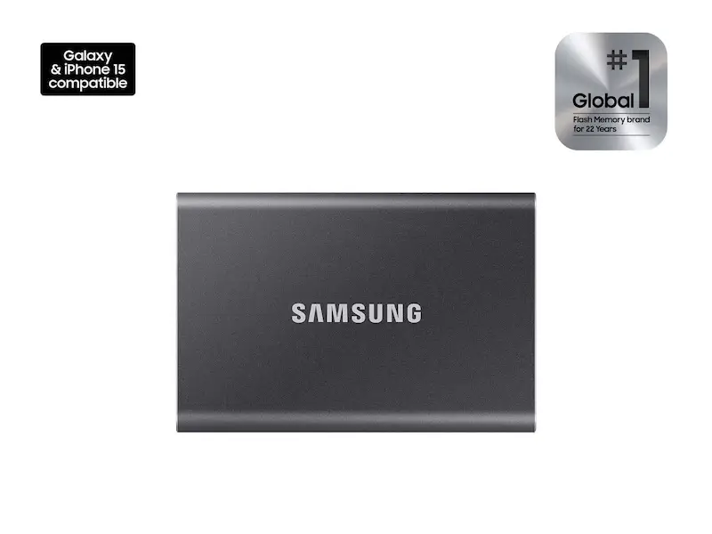 Portable SSD T7 4 TB USB 3.2 Gen 2 (Gray)