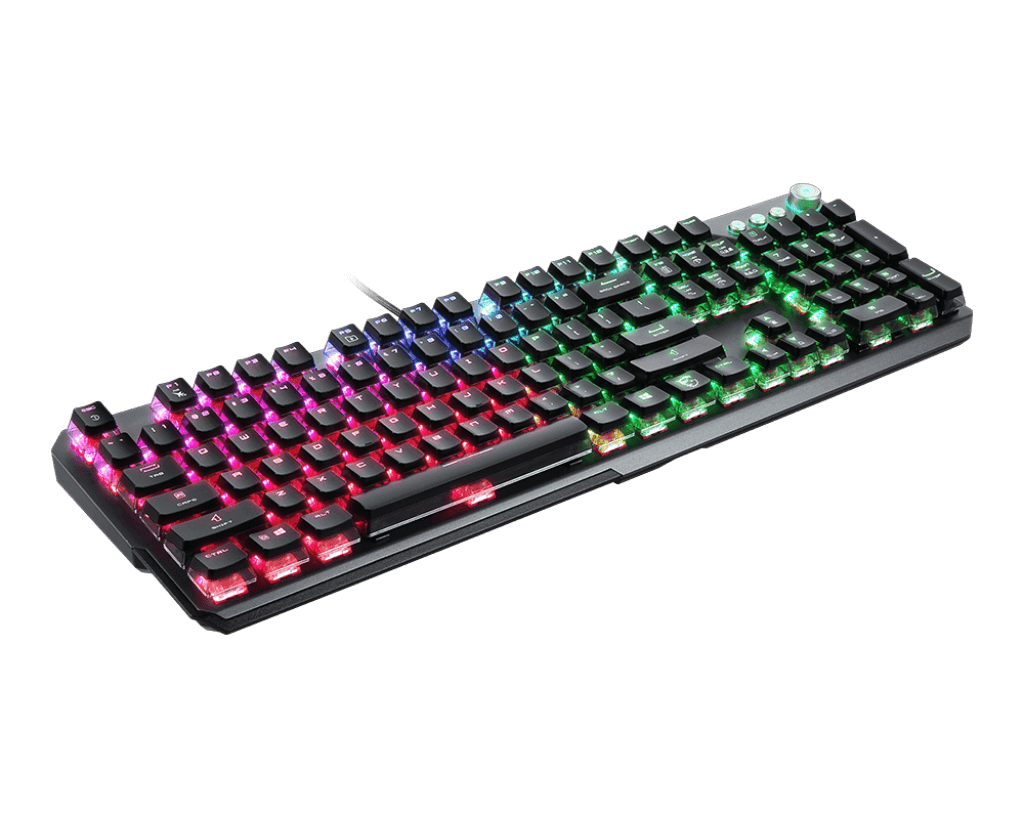 MSI VIGOR GK71 SONIC Red Switch Gaming Keyboard with Per-Key RGB & Wrist Rest