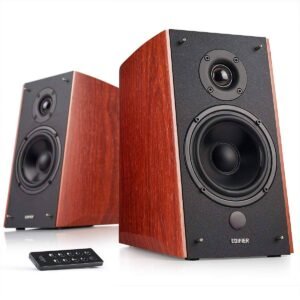 Edifier R2000DB Wood Bluetooth Bookshelf Speakers – 2.0 Channel with Optical & Dual RCA Inputs