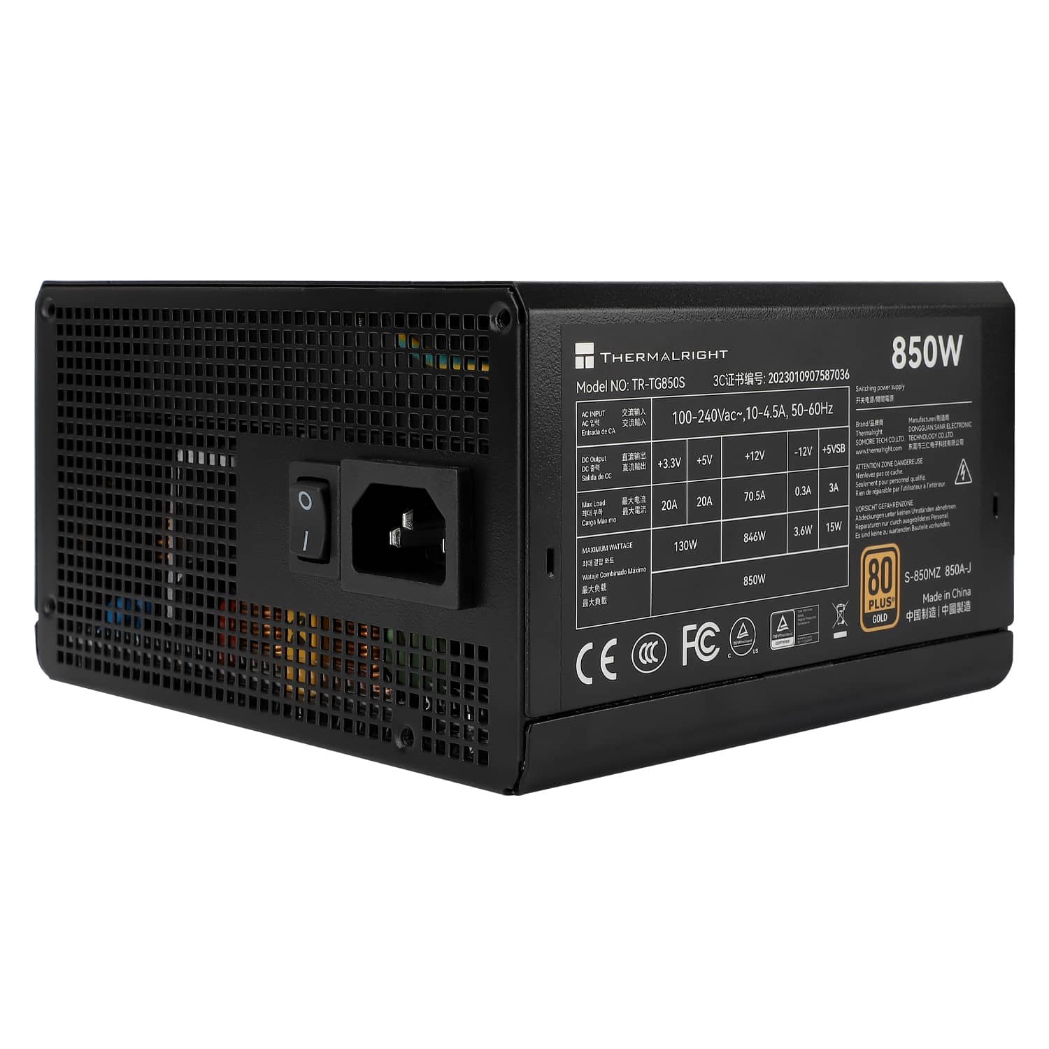 Thermalright TG-850S 850W 80 Plus Gold Power Supply