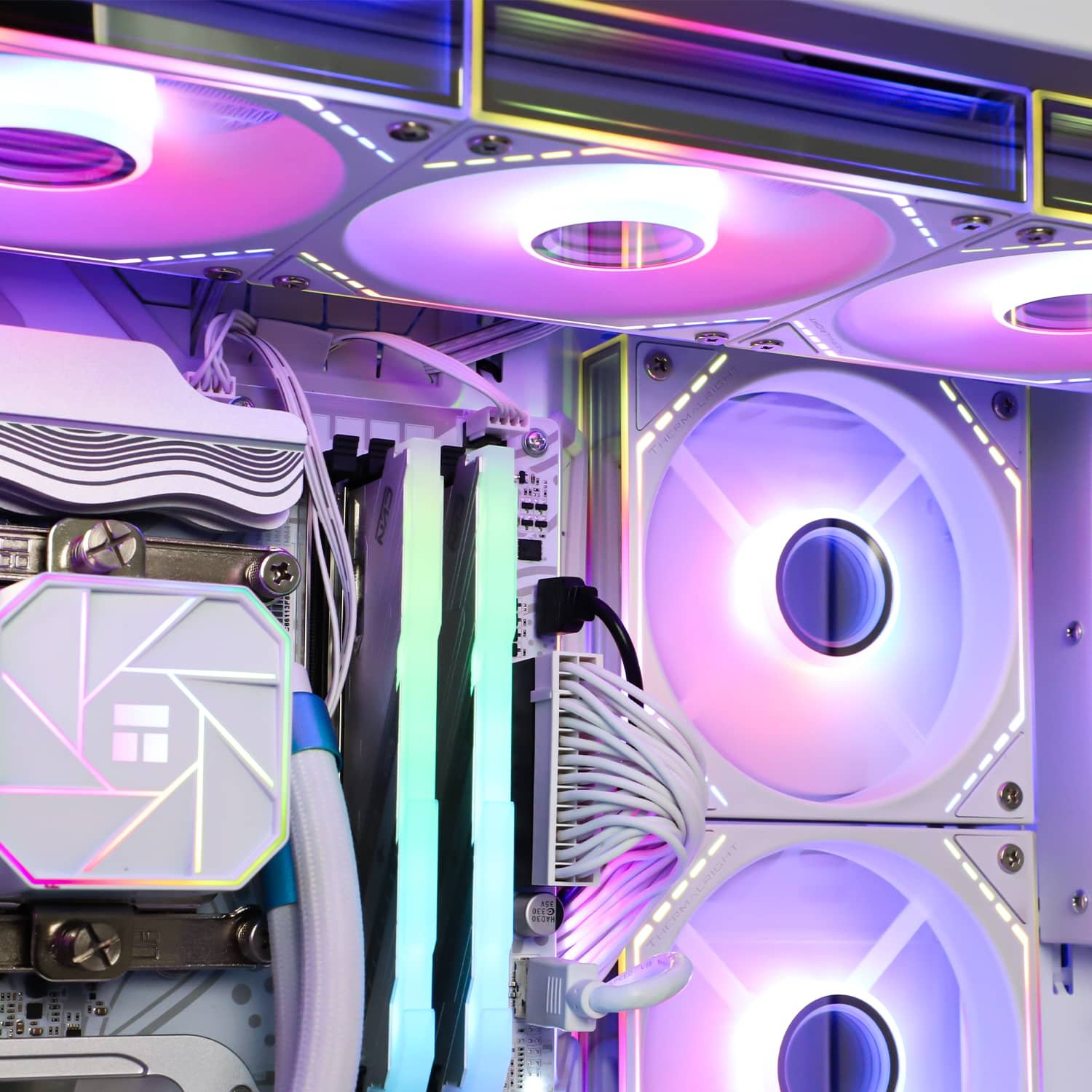 Thermalright TL-M12W-S White 120mm ARGB PWM Fan