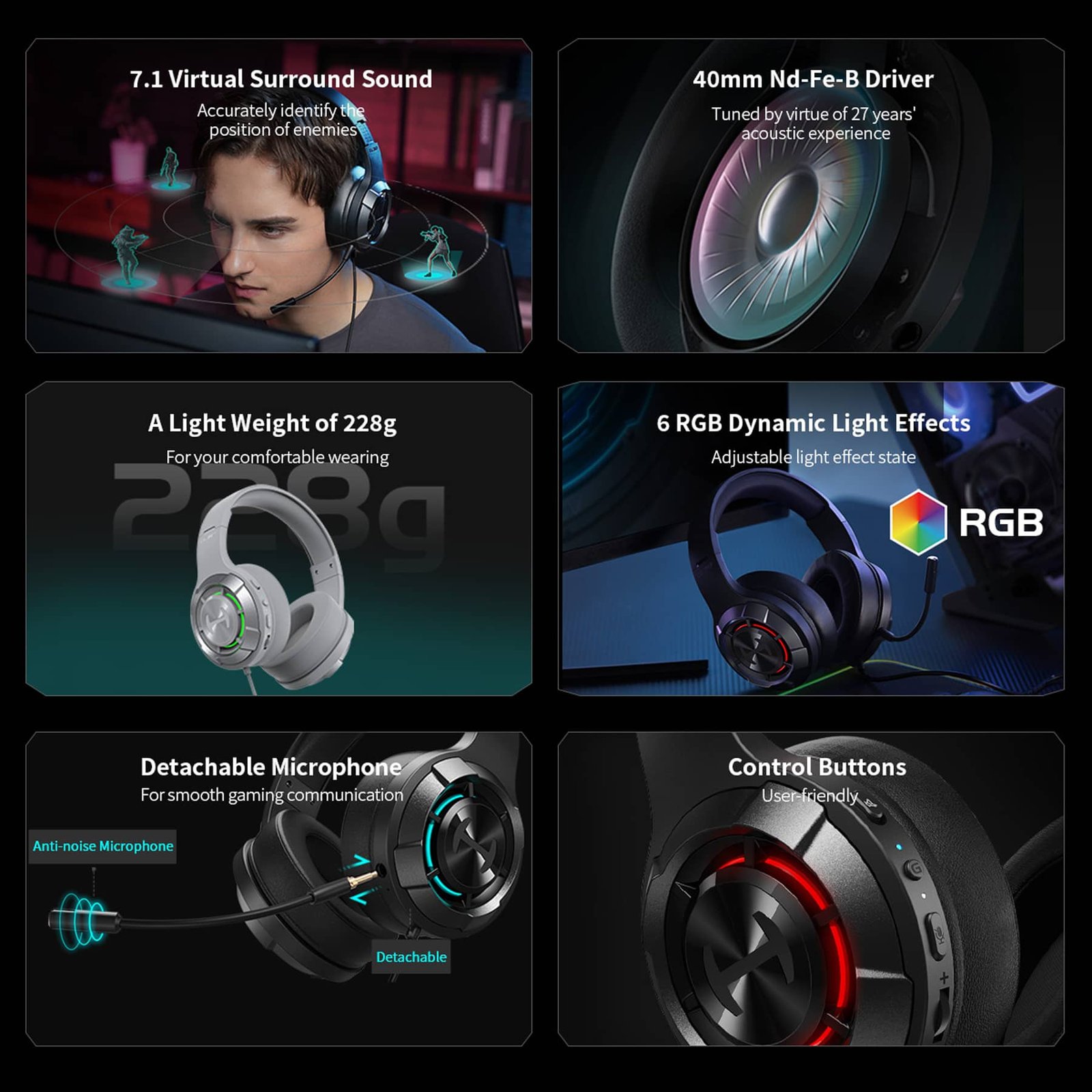 Edifier G30 II Gaming Headset 7.1 Surround Sound RGB – Price in Pakistan