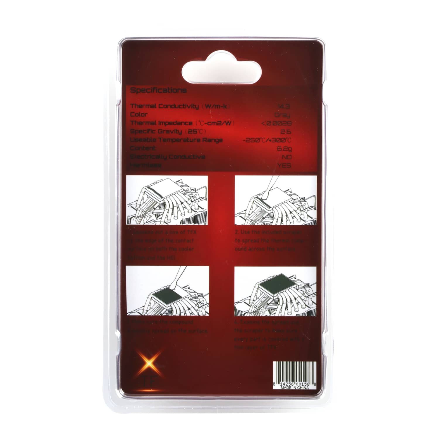 Thermalright TFX 6.2g High Performance Thermal Paste – 14.3 W/mK
