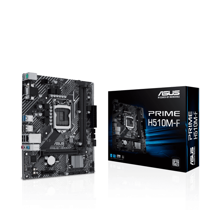 ASUS PRIME H510M-F D4 Micro-ATX Motherboard – Intel LGA1200 Socket | DDR4 RAM Support | PCIe 4.0