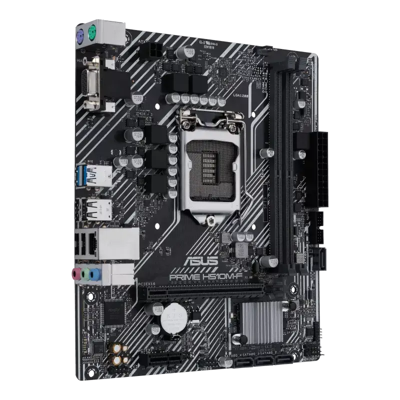 ASUS PRIME H510M-F D4 Micro-ATX Motherboard – Intel LGA1200 Socket | DDR4 RAM Support | PCIe 4.0 - Image 4